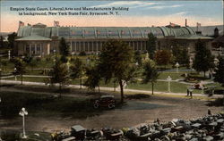 Empire State Court, Liberal Arts and Manufacturers Building in background, New York State Fair Postcard