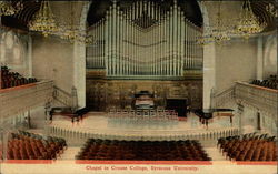 Chapel in Crouse College Postcard
