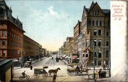 Salina Street Looking North Syracuse, NY Postcard Postcard