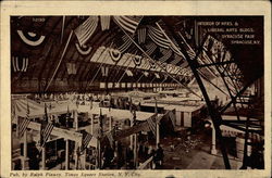 Interior of Mfrs. & Liberal Arts Bldgs., Syracuse Fair Postcard