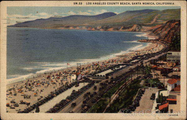 Los Angeles County Beach Santa Monica California