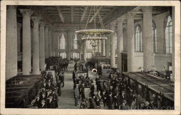 Main Banking Room of the Hibernia Bank & Trust Company New Orleans Louisiana