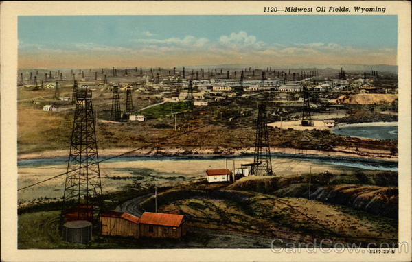 Midwest Oil Fields Wyoming Oil Wells