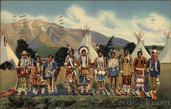 Apache Indians in camp Native Americana