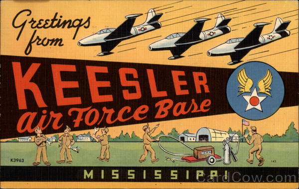 Greetings from Keesler Air Force Base Mississippi Large Letter