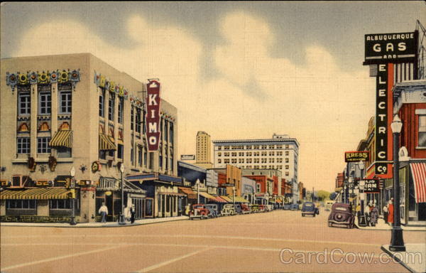 Central Ave., Looking East Albuquerque New Mexico