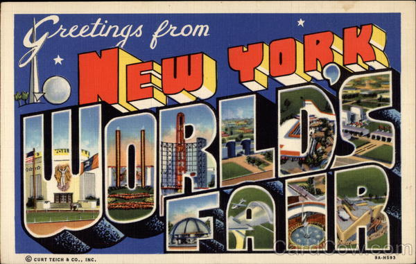 Greetings from New York World's Fair 1939 NY World's Fair