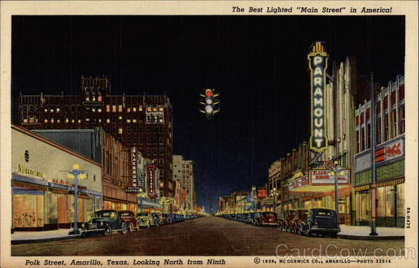 The best lighted Main Street in America Amarillo Texas