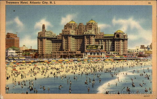 Traymore Hotel beach Atlantic City New Jersey