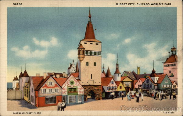 Midget City, Chicago World's Fair Illinois 1933 Chicago World Fair