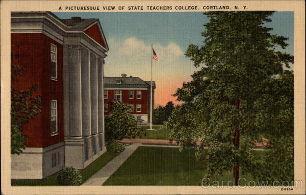A Pictureque View of State Teachers College Cortland New York