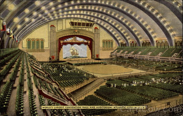 World's Largest Convention Hall and Auditorium Atlantic City New Jersey