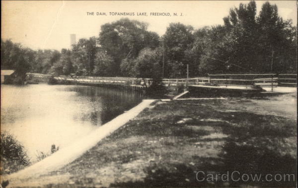 The Dam, Topanemus Lake Freehold New Jersey