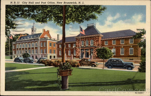 City Hall and Post Office New Brunswick New Jersey