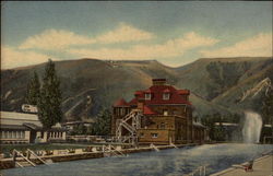 Bath House, Clinic and Warm Water Swimming Pool at Glenwood Springs Colorado Postcard Postcard