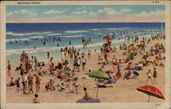 Bathing Beach Scenic, MA Postcard Postcard