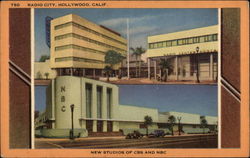 Radio City, New Studios of CBS and NBC Postcard