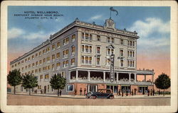 Hotel Wellsboro, Kentucky Avenue near Beach Postcard