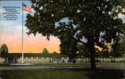 Administration Building, Veterans Administration Hospital Springfield, MO Postcard 