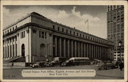 United States Post Office, Eighth Avenue and 31st Street New York City, NY Postcard Postcard