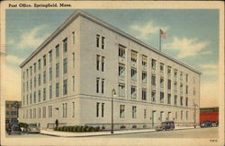 Post Office Springfield, MA Postcard Postcard