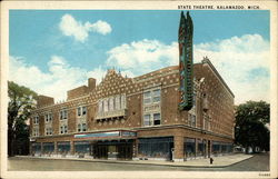 State Theatre Kalamazoo, MI Postcard Postcard