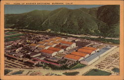 Home of Warner Brothers Burbank, CA Postcard Postcard
