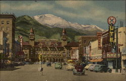 Pikes Peak Colorado Springs, CO Postcard Postcard