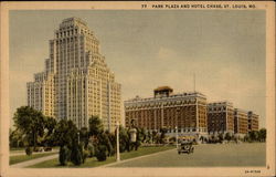 Park Plaza and Hotel Chase Postcard