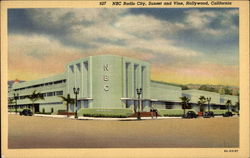 NBC Radio City, Sunset and Vine Postcard