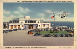 Pan-American Airways International Passenger Terminal Miami, FL Postcard Postcard