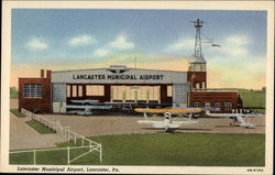 Lancaster Municipal Airport Postcard