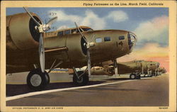 Flying Fortresses on the Line Postcard