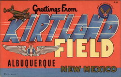 Greetings from Kirtland Field Postcard
