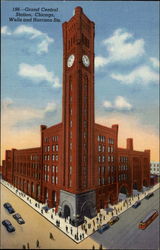 Grand Central Station, Chicago, Wells and Harrison Sts Postcard