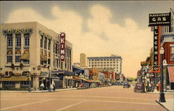 Central Ave., Looking East Albuquerque, NM Postcard Postcard