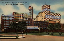 Checkboard Square, Home of Purina Chows Postcard