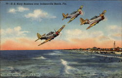 U.S. Navy Bombers Jacksonville Beach, FL Postcard Postcard