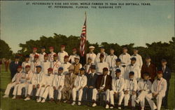 Kids and Kubs Softball Team World Famous 75 Year Old Postcard