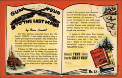 Gun Feud to the Last Man by Oren Arnold Postcard