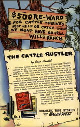 The cattle rustler by Oren Arnold Postcard