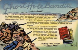 Ghost Hole Bandits: Dramatic True Stories of the Great West No. 13 Cowboy Western Postcard Postcard