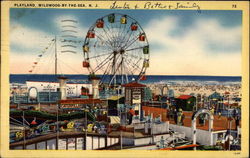 Playland Wildwood-By-The-Sea, NJ Postcard Postcard