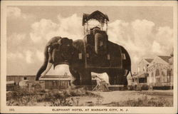 Elephant Hotel Margate City, NJ Postcard Postcard