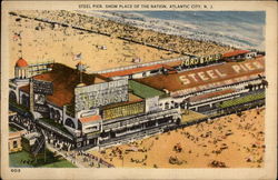 Steel Pier, Show Place of the Nation Postcard