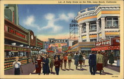 A Daily Scene on the Pike Postcard