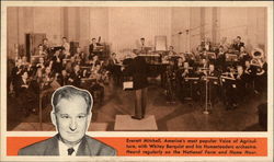 Everett Mitchell with Whitey Berquist & Homesteaders Orchestra Postcard