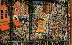 Rex Greets His Subjects, Mardi Gras Postcard