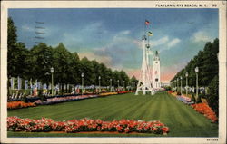 Playland, Rye Beach New York Postcard Postcard