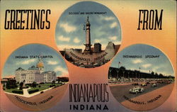 Greetings from Indianapolis Postcard Postcard